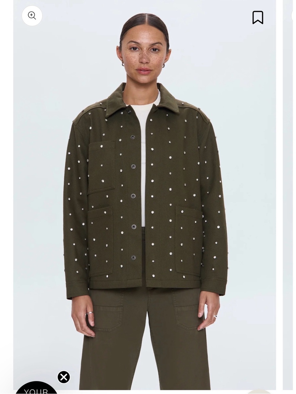 NWT pistola COSETTE RELAXED UTILITY JACKET